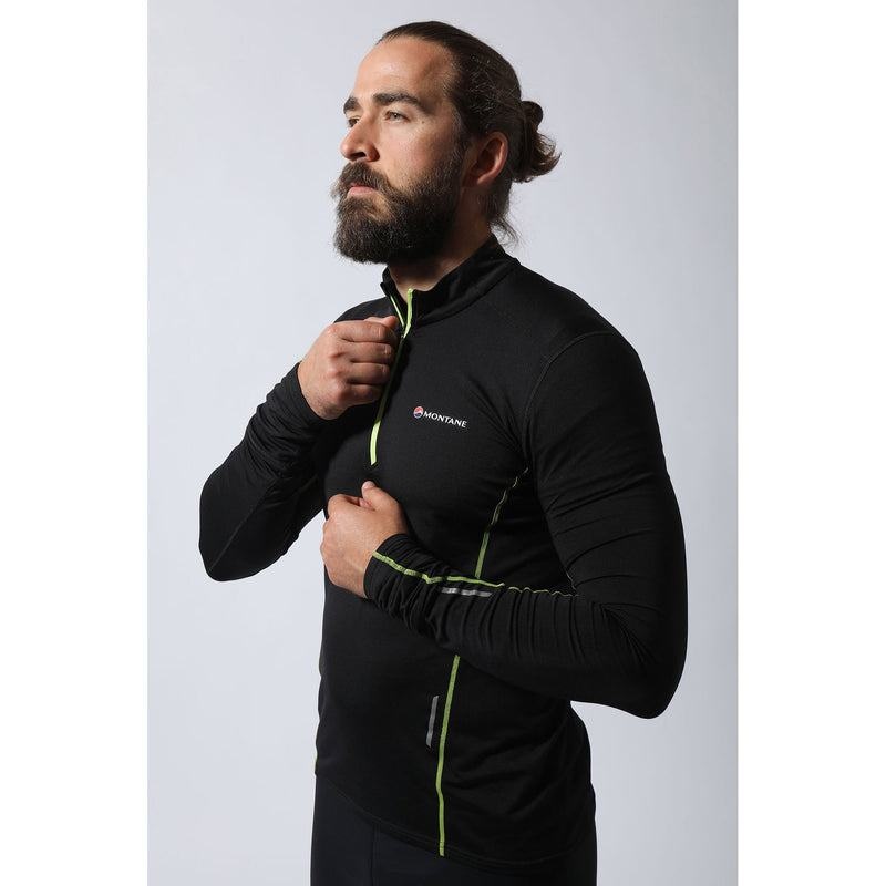 Montane Dragon Pull-On Giacche In Pile Uomo Nere | HBT9250VB