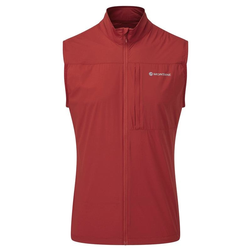 Montane Featherlite Windproof Gilet Uomo Rosse Scuro | JKE6244CQ