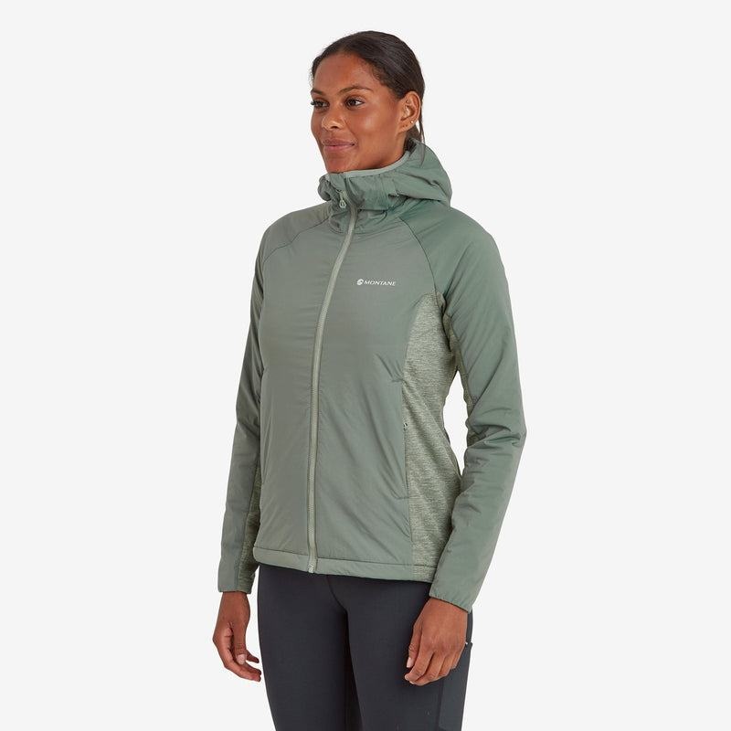 Montane Fireball Lite Con Cappuccio Giacche Isolanti Donna Grigie Verdi | DTB5792GX