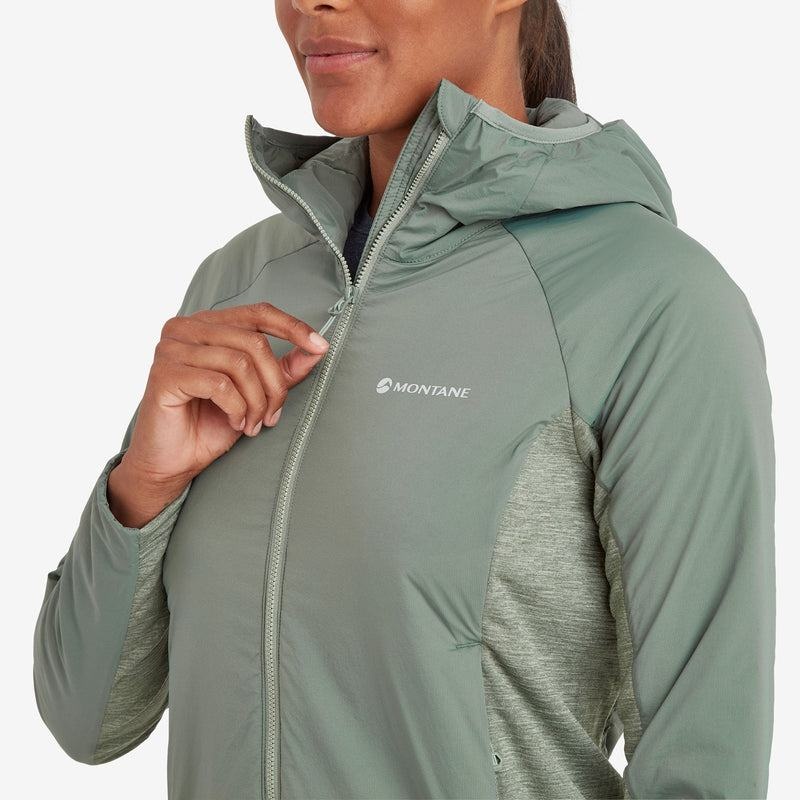 Montane Fireball Lite Con Cappuccio Giacche Isolanti Donna Grigie Verdi | DTB5792GX