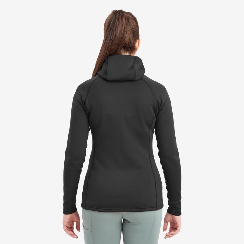 Montane Fury Con Cappuccio Giacche In Pile Donna Nere | JXZ1514DR