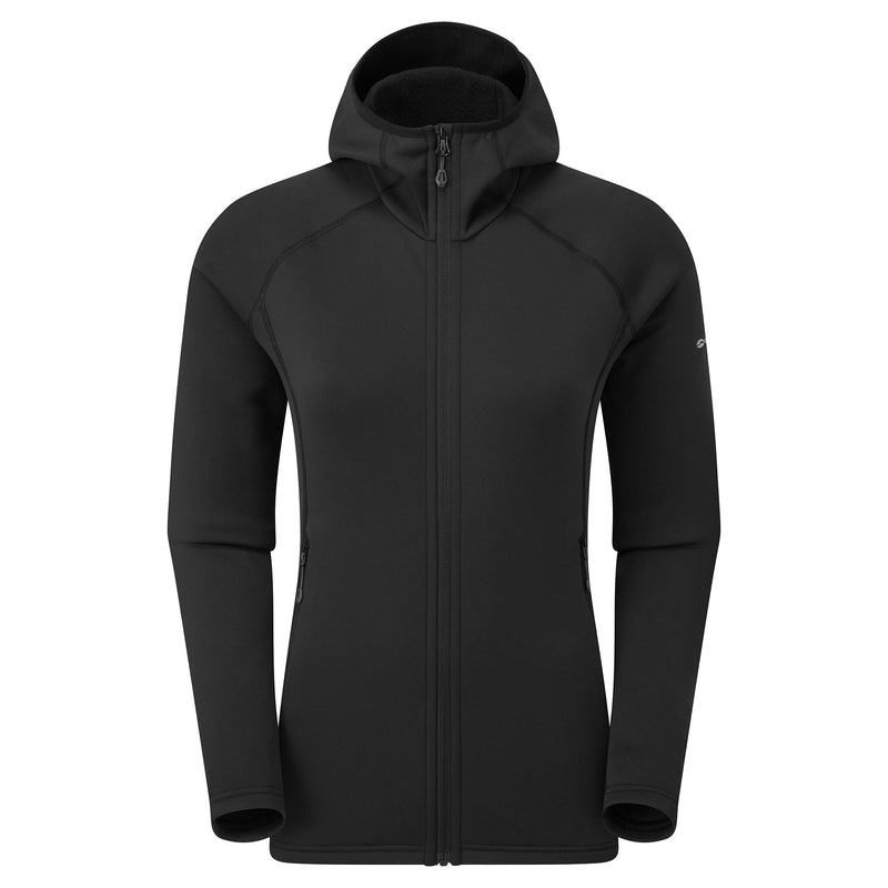 Montane Fury Con Cappuccio Giacche In Pile Donna Nere | JXZ1514DR