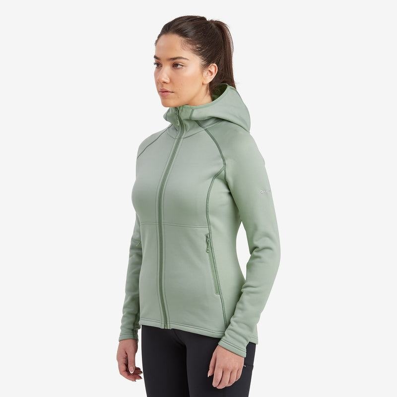 Montane Fury Con Cappuccio Giacche In Pile Donna Grigie Verdi | ZVC6245KN