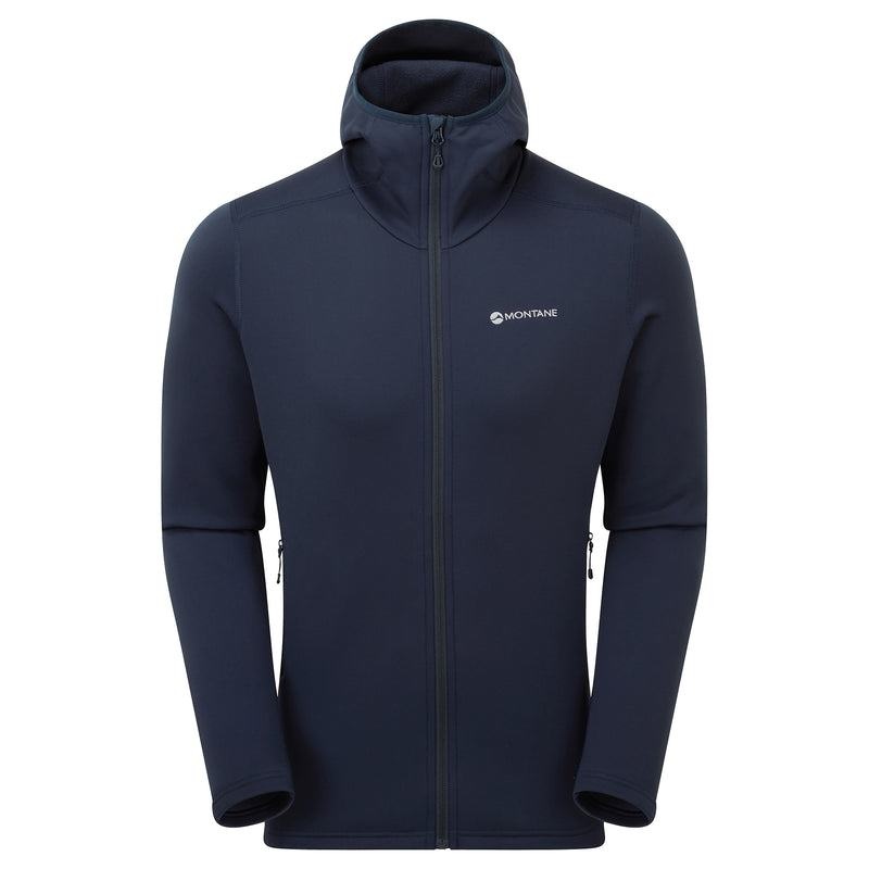 Montane Fury Con Cappuccio Giacche In Pile Uomo Blu Scuro | GAY2421TI