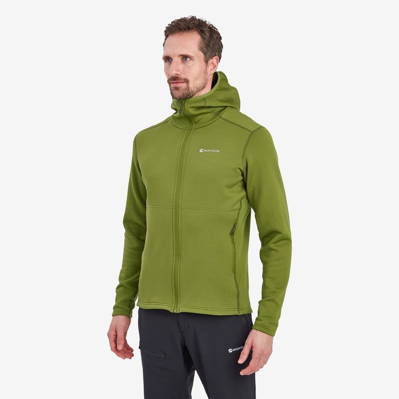 Montane Fury Con Cappuccio Giacche In Pile Uomo Verdi | YHB4369RW