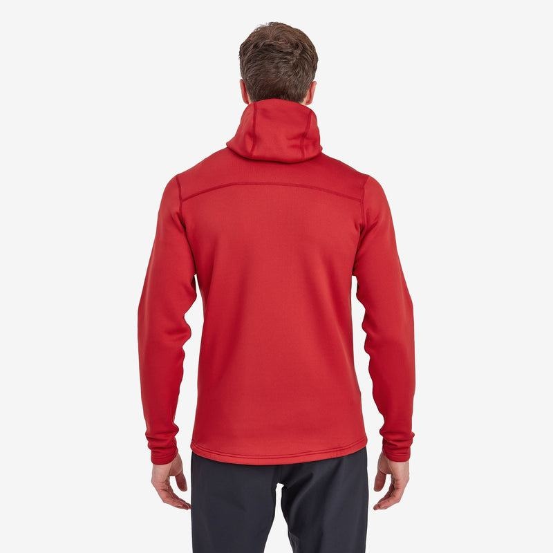 Montane Fury Con Cappuccio Giacche In Pile Uomo Rosse Scuro | TFP6641FA