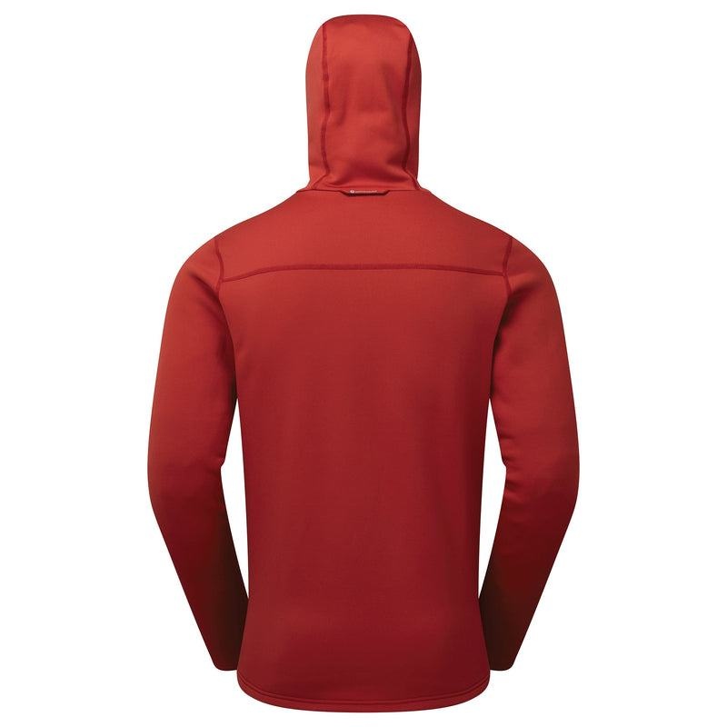 Montane Fury Con Cappuccio Giacche In Pile Uomo Rosse Scuro | TFP6641FA