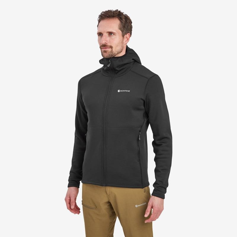 Montane Fury Con Cappuccio Giacche In Pile Uomo Nere | AUB3729TA