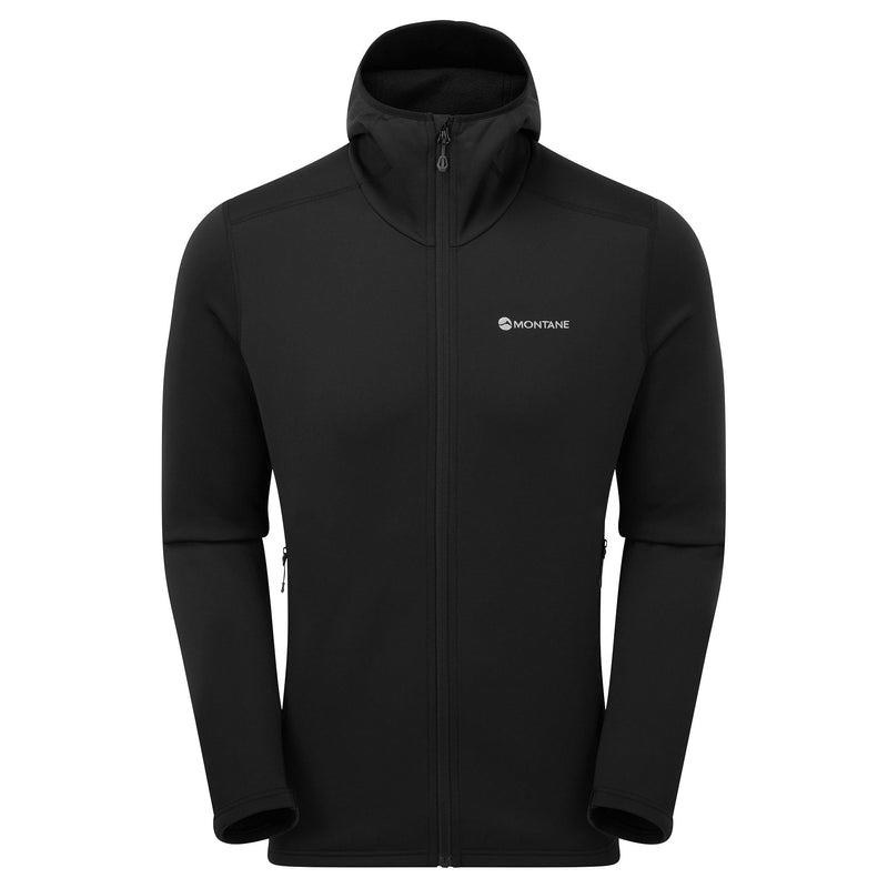 Montane Fury Con Cappuccio Giacche In Pile Uomo Nere | AUB3729TA