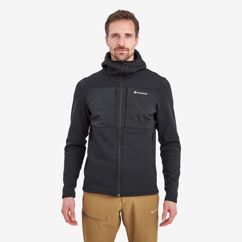 Montane Fury XT Con Cappuccio Giacche In Pile Uomo Nere | CFV9381VX