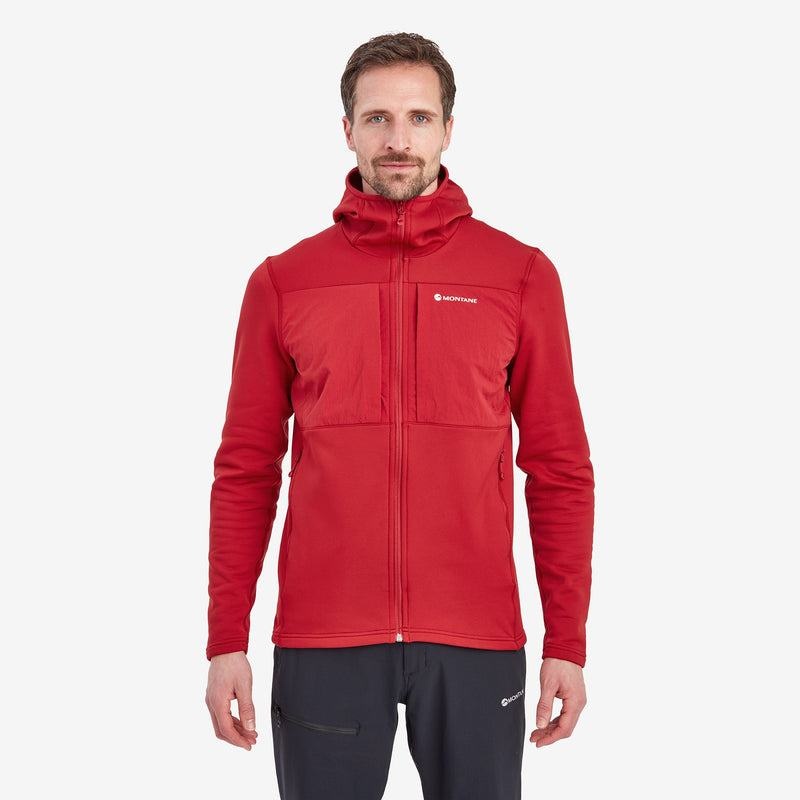 Montane Fury XT Con Cappuccio Giacche In Pile Uomo Rosse Scuro | WPQ3973LV