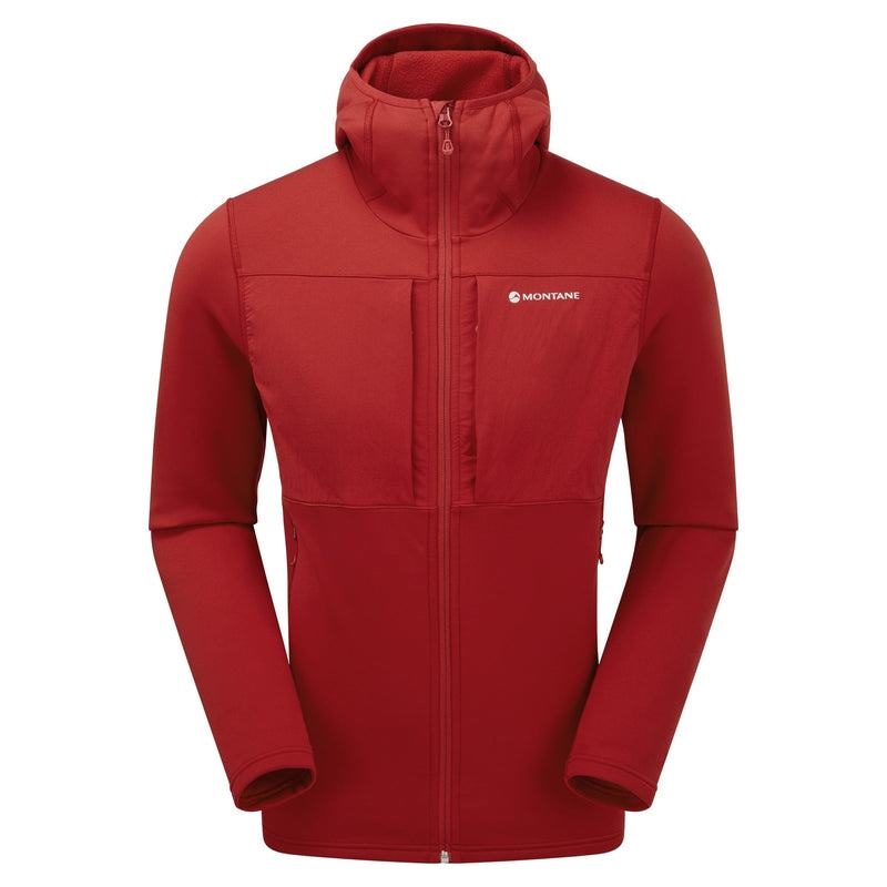 Montane Fury XT Con Cappuccio Giacche In Pile Uomo Rosse Scuro | WPQ3973LV