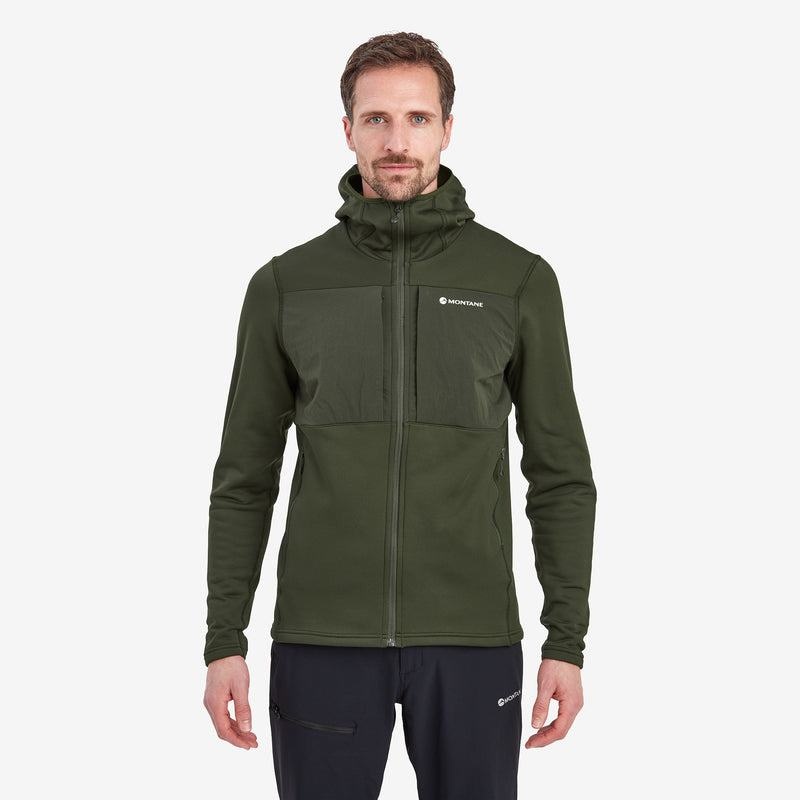 Montane Fury XT Con Cappuccio Giacche In Pile Uomo Verdi Scuro | UMQ9542AZ