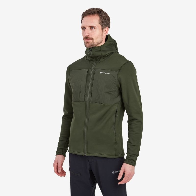 Montane Fury XT Con Cappuccio Giacche In Pile Uomo Verdi Scuro | UMQ9542AZ