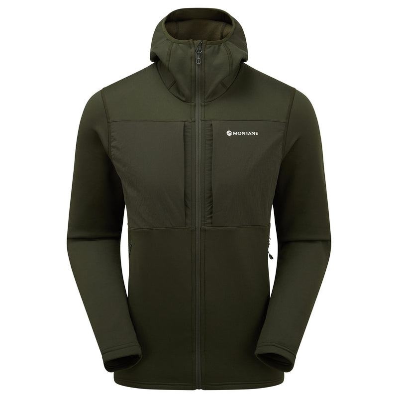 Montane Fury XT Con Cappuccio Giacche In Pile Uomo Verdi Scuro | UMQ9542AZ