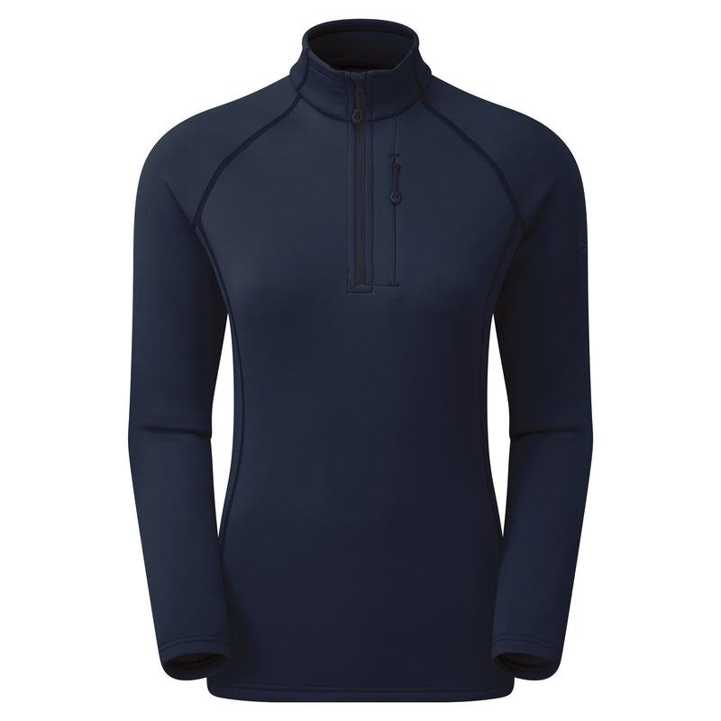 Montane Fury Zip Pull-On Pile Donna Blu Scuro | PUJ246TD