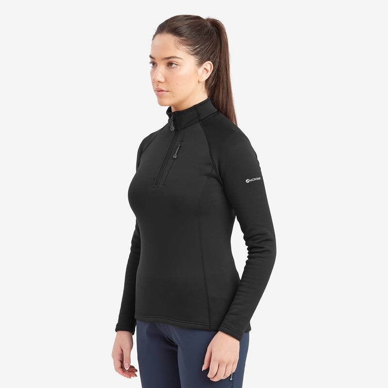 Montane Fury Zip Pull-On Pile Donna Nere | XUA1893VW