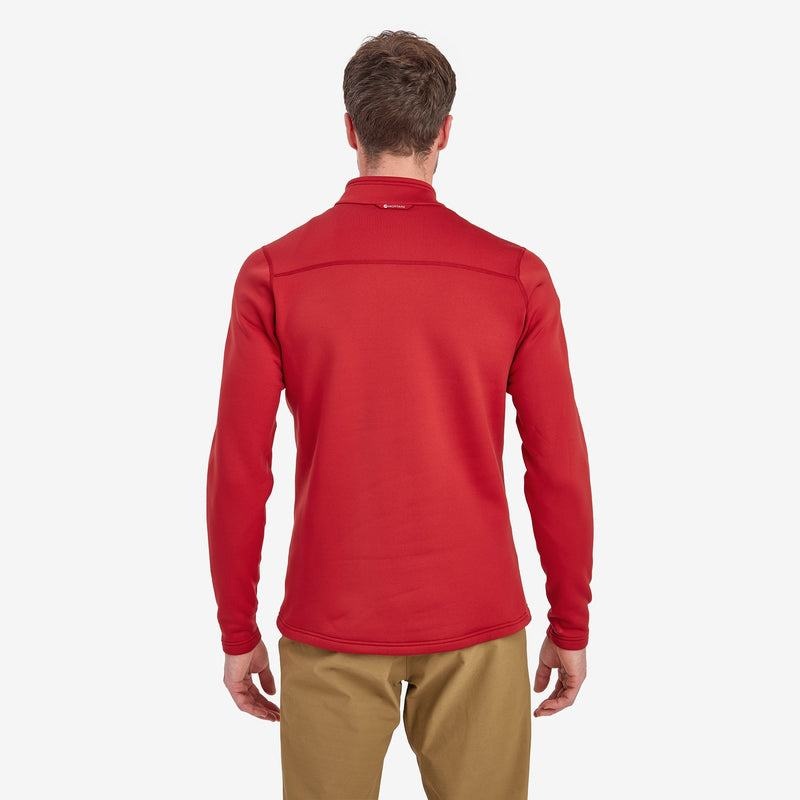 Montane Fury Zip Pull-On Pile Uomo Rosse Scuro | ACY6240HE