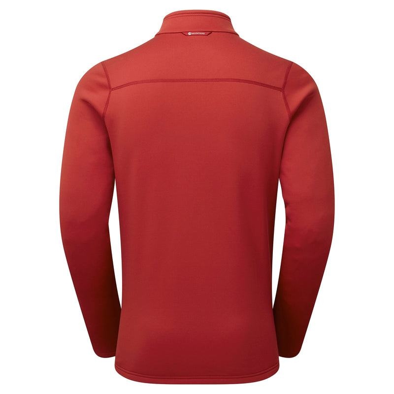 Montane Fury Zip Pull-On Pile Uomo Rosse Scuro | ACY6240HE