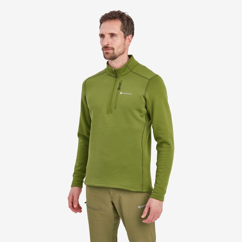 Montane Fury Zip Pull-On Pile Uomo Verdi | CYF453BX