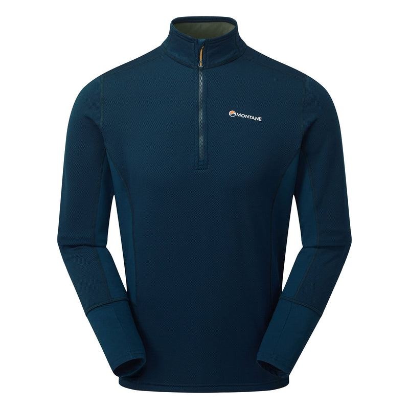 Montane Iridium Ibrido Pull-On Giacche In Pile Uomo Blu Marino Blu | HZI217FK