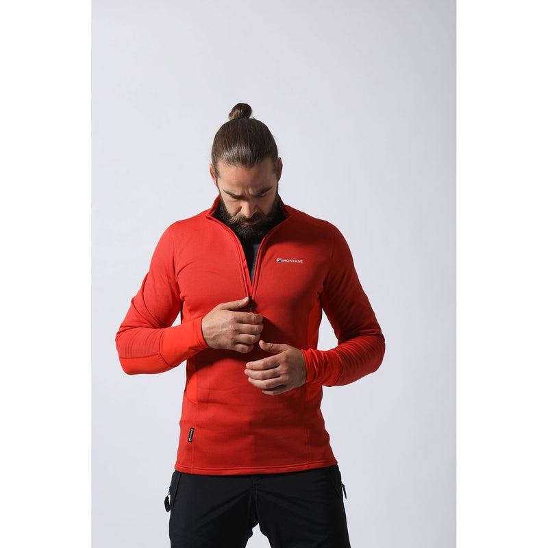 Montane Iridium Ibrido Pull-On Giacche In Pile Uomo Arancioni | LAV5749OQ