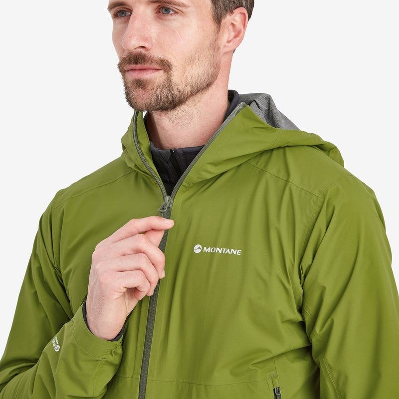 Montane Minimus Lite Giacca Impermeabile Uomo Verdi | NEL6990ST