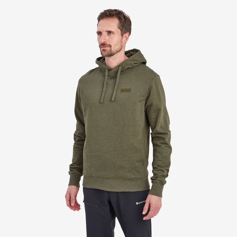 Montane Mono Logo Felpa Con Cappuccio Uomo Verdi Scuro | XRT2311AP