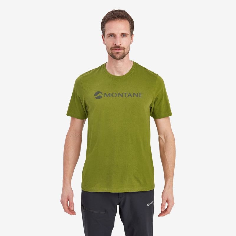 Montane Mono Logo Magliette Uomo Verdi Scuro | IXA3314XX