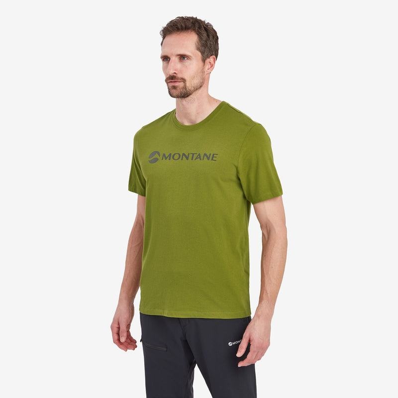 Montane Mono Logo Magliette Uomo Verdi | JDU755RY