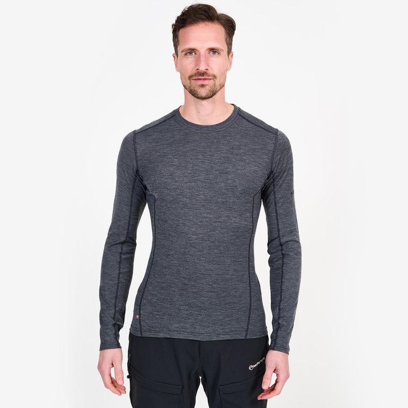 Montane Primino 140 Long Sleeve Magliette Uomo Nere | UHB8177RR