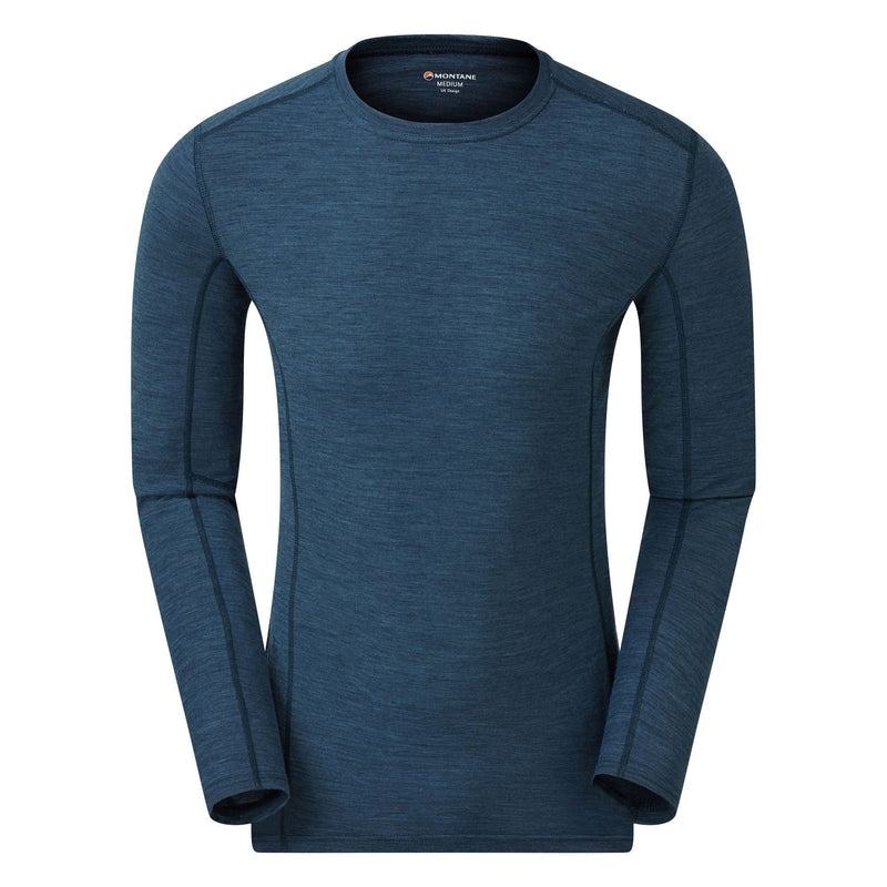 Montane Primino 140 Long Sleeve Magliette Uomo Blu Marino Blu | EKO51HM