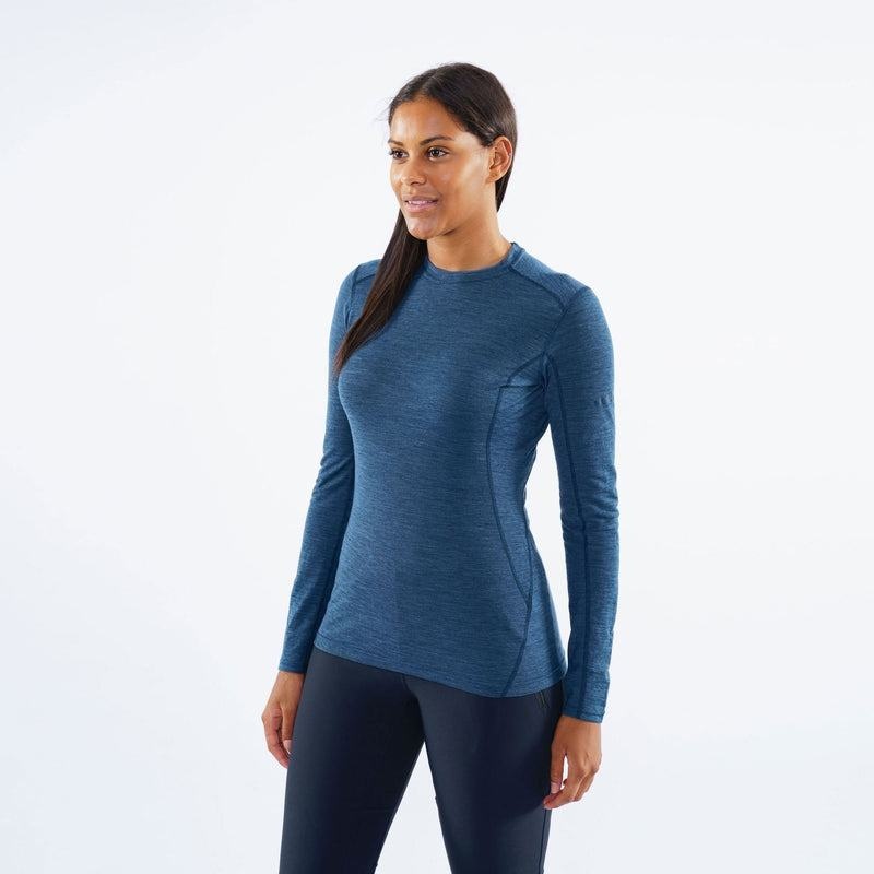 Montane Primino 140 Long Sleeve Magliette Donna Blu Marino Blu | URS7996LS