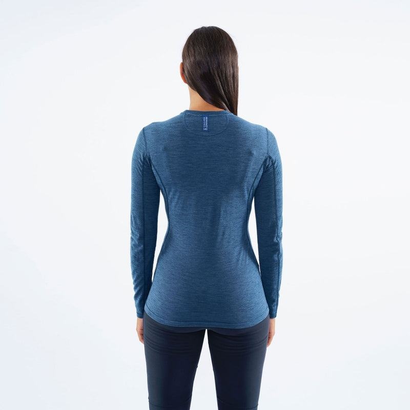 Montane Primino 140 Long Sleeve Magliette Donna Blu Marino Blu | URS7996LS