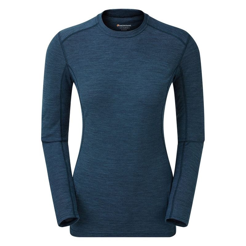 Montane Primino 140 Long Sleeve Magliette Donna Blu Marino Blu | URS7996LS