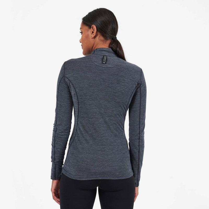 Montane Primino 140 Zip Neck Maglia Termica Donna Nere | AUV10086GZ