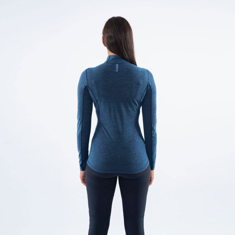 Montane Primino 140 Zip Neck Maglia Termica Donna Blu Marino Blu | RMX6160TR