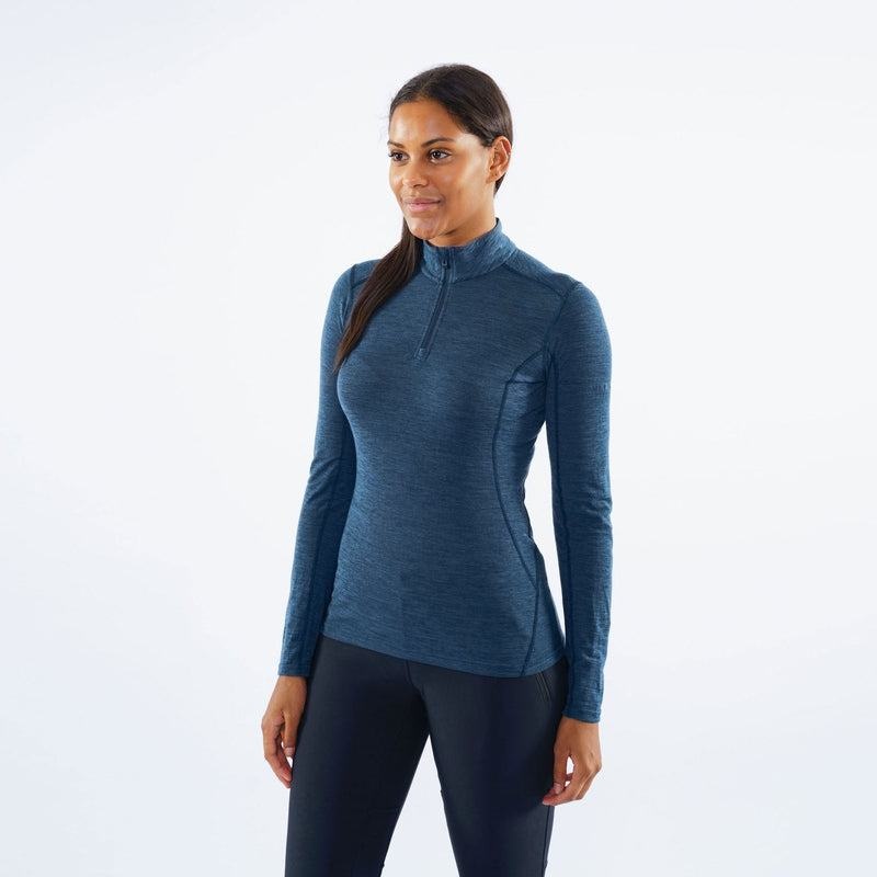 Montane Primino 140 Zip Neck Maglia Termica Donna Blu Marino Blu | RMX6160TR