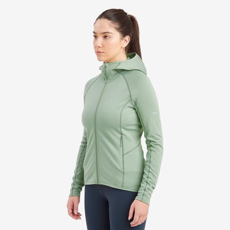 Montane Protium Con Cappuccio Giacche In Pile Donna Grigie Verdi | BOD8314UN