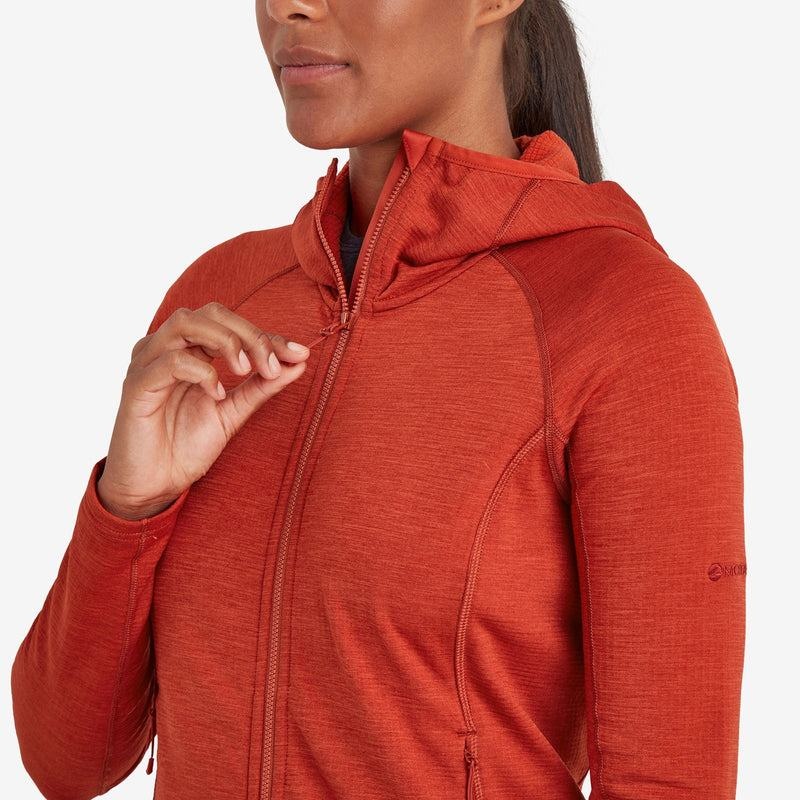 Montane Protium Con Cappuccio Giacche In Pile Donna Arancioni Rosse | SNA7560QQ