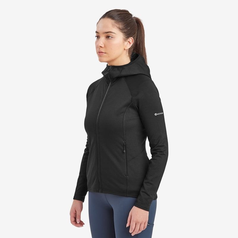 Montane Protium Con Cappuccio Giacche In Pile Donna Nere | HHC8885PV