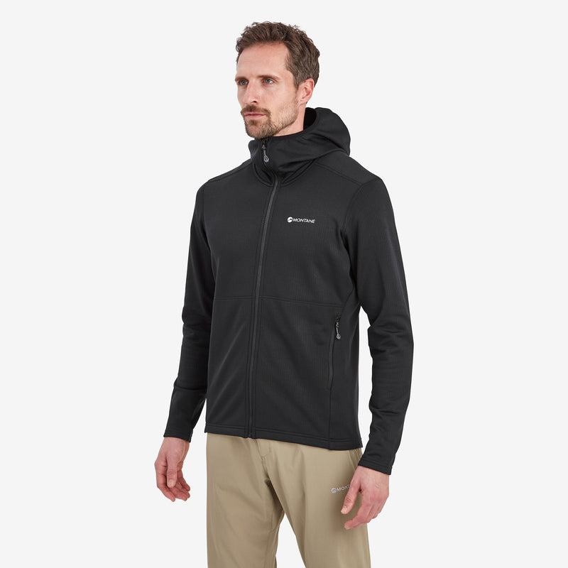 Montane Protium Con Cappuccio Giacche In Pile Uomo Nere | LUW6772VL