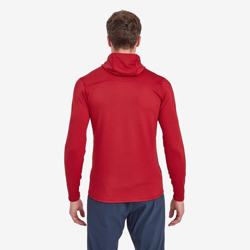 Montane Protium Lite Con Cappuccio Pull On Pile Uomo Rosse Scuro | HGV3847EZ