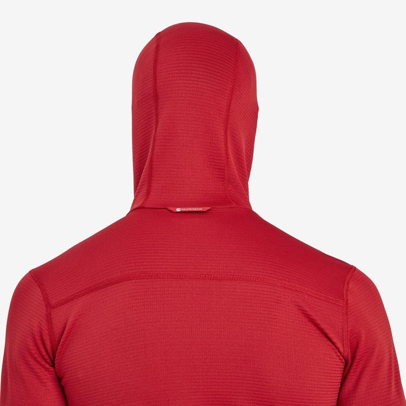 Montane Protium Lite Con Cappuccio Pull On Pile Uomo Rosse Scuro | HGV3847EZ