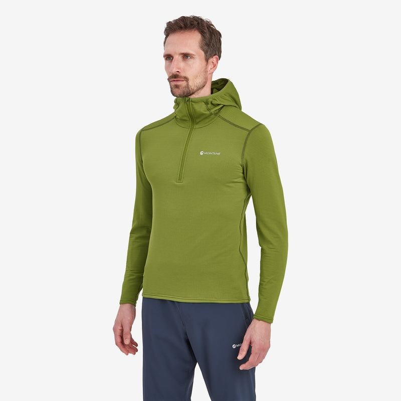 Montane Protium Lite Con Cappuccio Pull On Pile Uomo Verdi | ROP4024WY