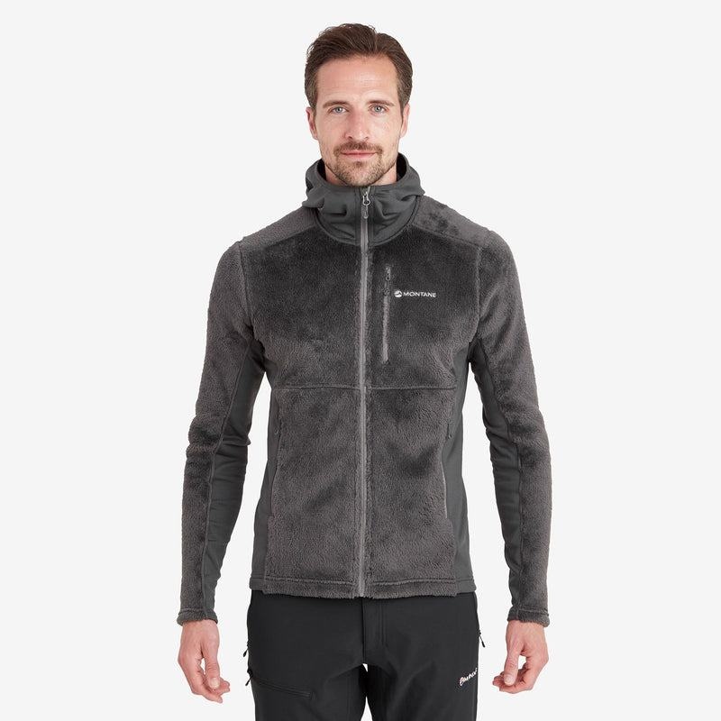 Montane Protium XPD Con Cappuccio Giacche In Pile Uomo Grigie Scuro | ZLS3239MQ