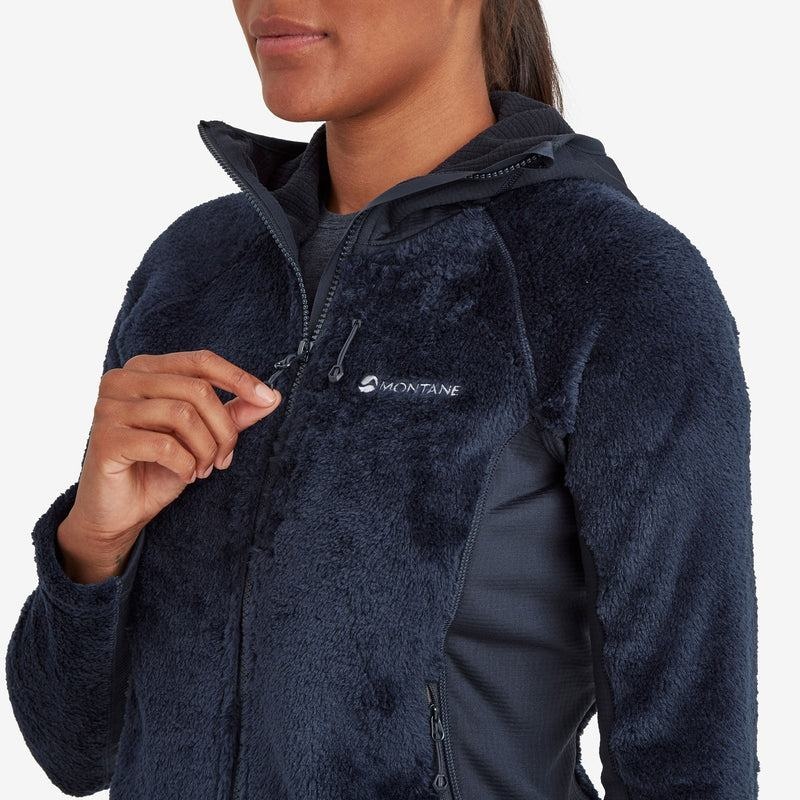 Montane Protium XPD Con Cappuccio Giacche In Pile Donna Blu Scuro | BDV227IP