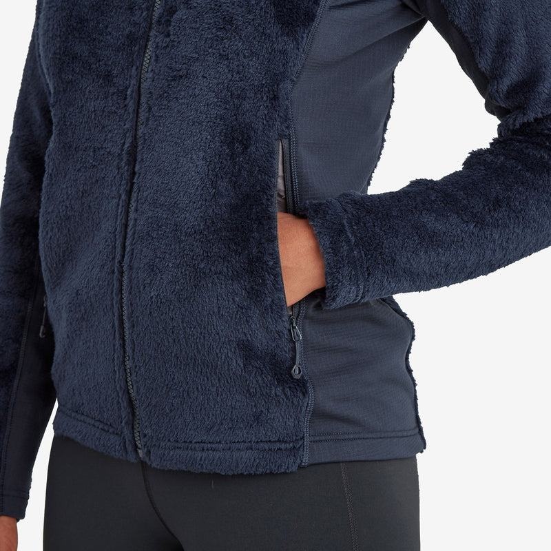 Montane Protium XPD Con Cappuccio Giacche In Pile Donna Blu Scuro | BDV227IP