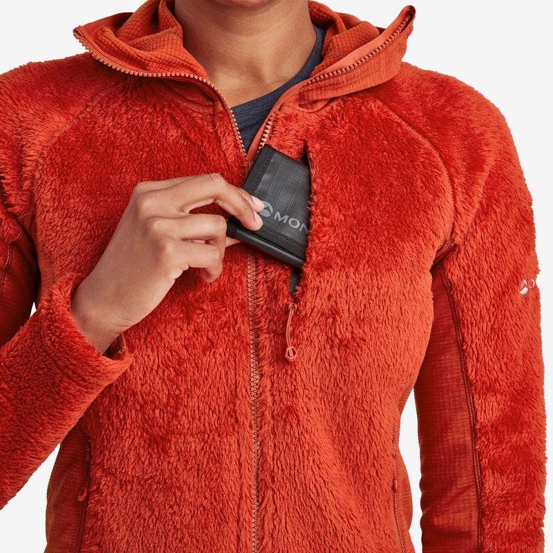 Montane Protium XPD Con Cappuccio Giacche In Pile Donna Arancioni Rosse | ANV5463KO