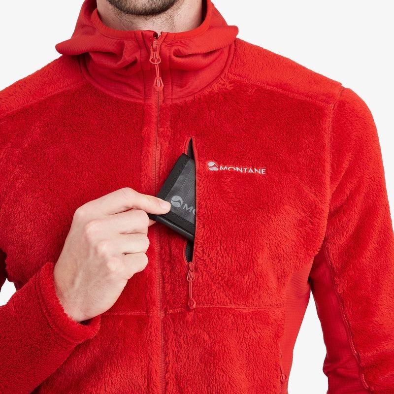 Montane Protium XPD Con Cappuccio Giacche In Pile Uomo Rosse | JKR8081JY